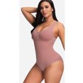 thumbnail image 3 of fartey One Piece Bodysuit for Women Solid Color Tummy Control Shapewear with Built in Bra Jumpsuit Body Shaper, 3 of 3