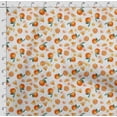 thumbnail image 4 of Soimoi Watercolor Fruit Print,Cotton Poplin, Sewing Fabric Sold by The Yard 42 Inch Wide,Sewing Craft Quilting/Quilt Making Fabric, Orange, 4 of 5