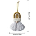 thumbnail image 2 of 1pc/lotChristmas Santa Claus Hanging Pendant,Woven Xmas Santa Claus Hanging Pendant with Cloth Tassel Beard,Christmas Tree Pendant for Party Holiday Festival Home Decoration(5.9*1.57in), 2 of 7