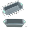 thumbnail image 4 of To encounter 9 Inch Silicone Bread and Loaf Pan, 2 Pack Food Grade Nonstick Silicone Molds for Baking Banana Bread, Meat Loaf, Pound Cake, with Metal Reinforced Frame More Strength, 4 of 6