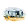 thumbnail image 2 of Warren, Annie 14x12 Gold Ornate Wood Framed with Double Matting Museum Art Print Titled - Happy Camper II, 2 of 4