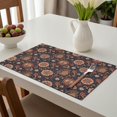 thumbnail image 6 of Placemat, Pioneer Flower Floral Print Pattern Place Mats Table Mat Set Of 2, PVC Washable Placemats for Party Kitchen Dining Decoration, 18x12 Inch, Fade Resistant, 6 of 6
