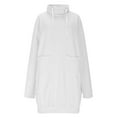 thumbnail image 2 of Winter Dresses for Women Casual Dresses Long Sleeve Hooded Short Dress with Drawstring Loose Fit Midi Dresses Fall Winter, 2 of 7