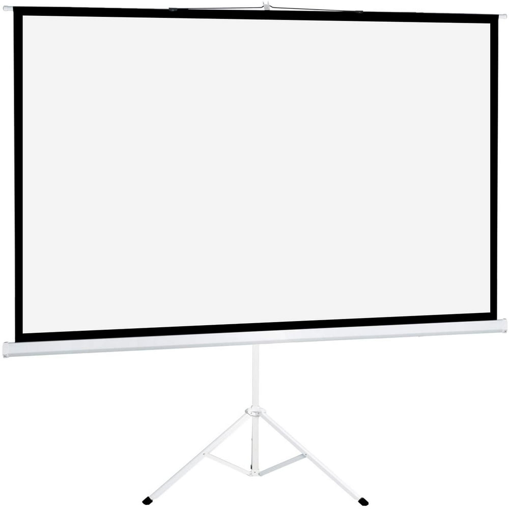 Projector Screen with Stand Outdoor Portable Pull Down Movie Screen 100