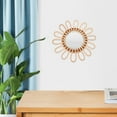 thumbnail image 4 of GOOHOCHY Wall Decor Mirror Round Decorative Mirrors Wood Light Brown 1Pcs For Homeowners And Interior Designers, 4 of 8