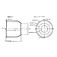 thumbnail image 5 of Automotive Authority LLC 4 White Trailer Wheel Hub Center Cap 4.25" Diameter Travel Trailer, Camper RV, 5 of 5