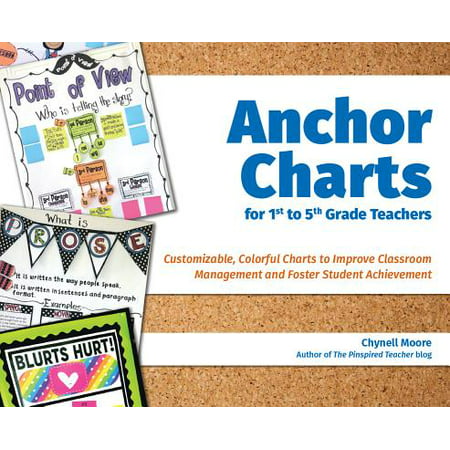 Anchor Charts for 1st to 5th Grade Teachers : Customizable Colorful Charts to Improve Classroom Management and Foster Student