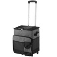 thumbnail image 2 of Insulated Cooler Bag with Wheels, Collapsible Insulated Rolling Cooler, 35L Leakproof Soft Cooler Bag, 9.2 Gallons Portable Insulated Bag with Adjustable Cart for Shopping, Picnics, BBQs, Beaches, 2 of 7
