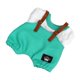 thumbnail image 4 of Ropa de muñeca de peluche 17 cm Hugo conjunto de camisa y mono verde, 4 of 9