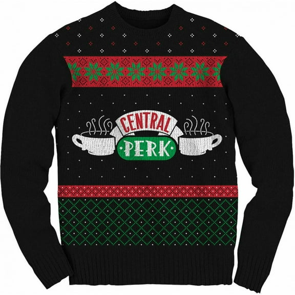 Friends Central Perk Christmas Crew Sweater, X-Large