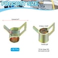 thumbnail image 2 of Spring Band Hose Pipe Clamps for 5-6 mm OD Hose, 30 Pack Tension Band Clips for Fuel Line Tube Water Pipe, Gold, 2 of 7