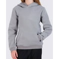 thumbnail image 3 of 3 Pack: Girls' Soft Brushed Fleece Pullover Hoodie Sweatshirt With Kangaroo Pocket (Ages 7-16), 3 of 5