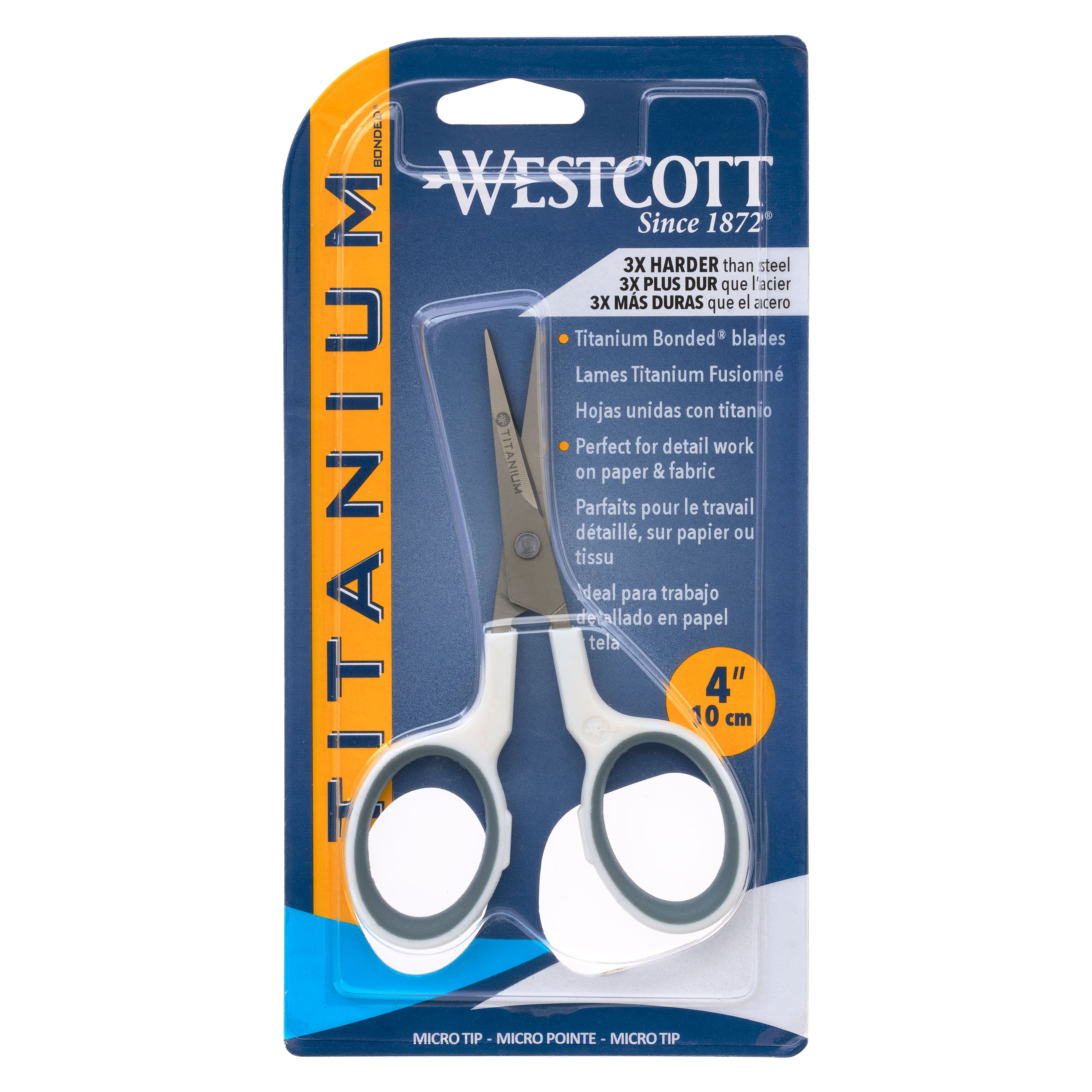 Westcott Straight Titanium Scissors, 6 Pack