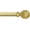 Gold, variant on eTeckram 5/8" Single Curtain Rod with Balle Finials,Pewter,28‘’-48‘’