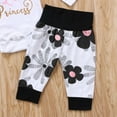 thumbnail image 6 of 4pcs Newborn Kids Baby Girl Floral Clothes Jumpsuit Romper Bodysuit Pants Outfit, 6 of 10