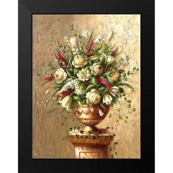 Welby 12x14 Black Modern Framed Museum Art Print Titled - Spring Expressions I