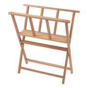 Creative Mark Folding Wood Large Print Rack - Perfect For Display of Canvas, Art, Prints, Panels, Posters, Art Gallery Shows, Storage Rack - [BeechWood Finish]