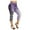 Purple, variant on Butt Lift Capri Jeans Jeggings for Girls Plus Size,High Waist Stretch Lace Trim Pencil Denim Pants,Womens Floral Print Cropped Leggings 2024