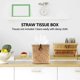 thumbnail image 3 of 2 Pack Square Seagrass Facial Tissue Box - Decorative Woven Paper Holder Napkin Dispenser - Straw Ti, 3 of 5