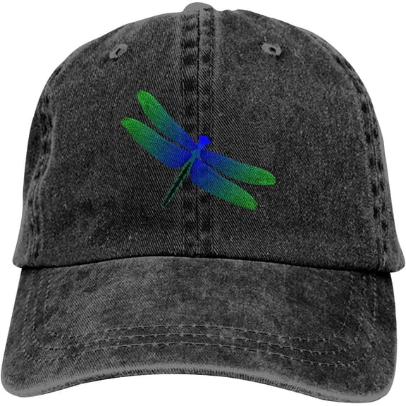 Dragonfly Baseball Cap Vintage Adjustable Washed Hats Cowboy Hats Denim Dad Hat for Men Women Boy Girl