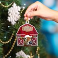 thumbnail image 4 of Árbol De Navidad Decoración Navideña De Madera Tema De Granja Adorno Colgante Adorno Decoración De Fiesta De Navidad Accesorios Vogacara HA040080-02, 4 of 6