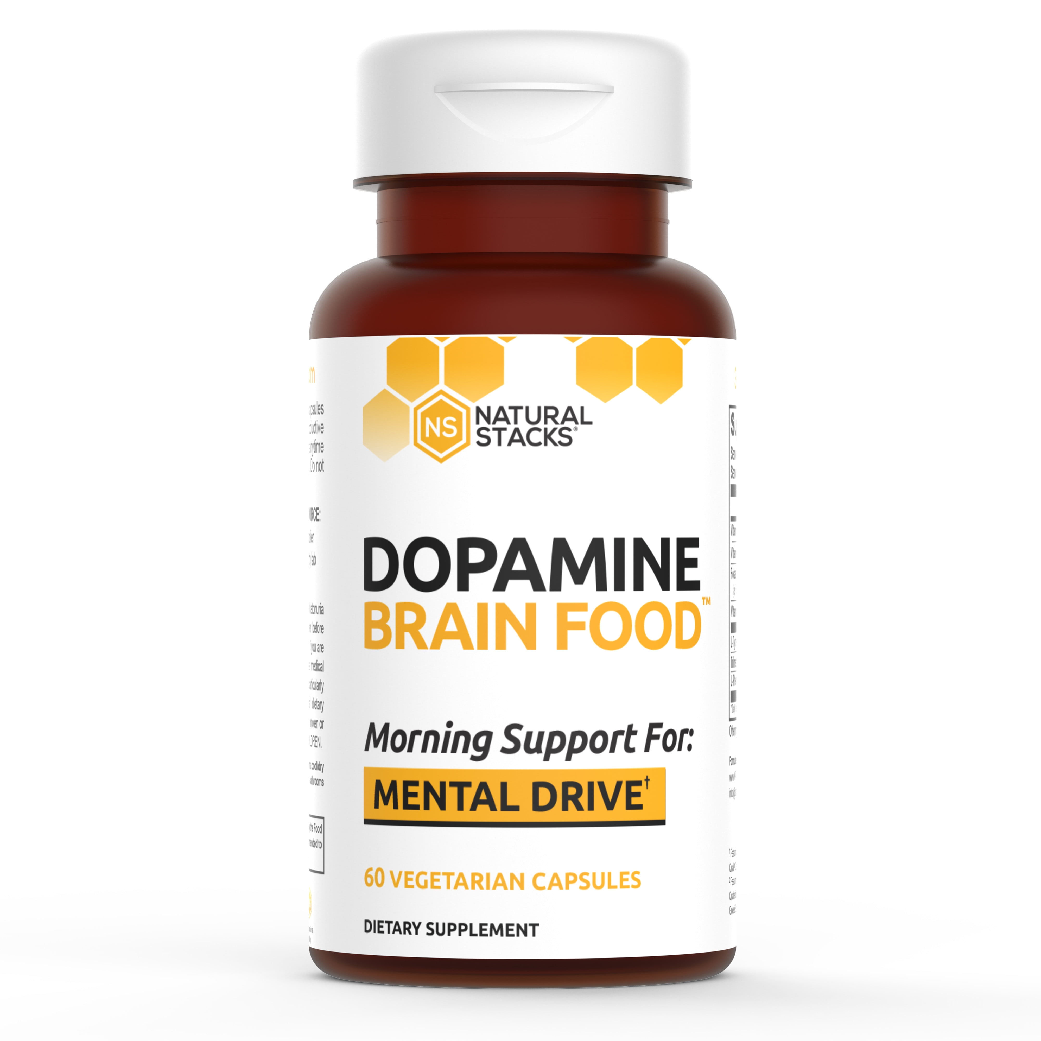 Afdeling Temerity silhouet Dopamine Brain Food Neurotransmitter Supplement for Mental Alertness by  Natural Stacks - Walmart.com