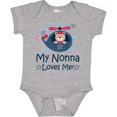 thumbnail image 3 of Inktastic My Nonna Loves Me Grandson Bear Boys Baby Bodysuit, 3 of 5