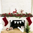 thumbnail image 4 of Couronne de Noël Guirlande de Baies Rouges avec Feuilles Vertes pour Vacances Design Flexible Idéal pour Chemin de Table Chemin de Cheminée Décoration de Centre de Table, 4 of 4