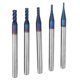thumbnail image 4 of 5 piezas Fresa Fresa de extremo de acero de tungsteno con revestimiento nano azul 4 flautas HRC65°, 4 of 8