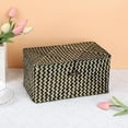 thumbnail image 4 of Wicker Shelf Baskets With Lid Handwoven Seagrass Storage Bins Rectangular Organizer Boxes For Wardrobe Home Shelf, 4 of 9