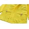 thumbnail image 6 of Hiheart Boys Girls Water Resistance Hooded Jackets Unisex Cotton Lined Mid-Length Rain Jackets Yellow 6-7 yrs, 6 of 6