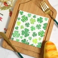 thumbnail image 4 of Fasiaou 20PCS St. Patrick’s Day Shamrock Napkins, Disposable Paper Napkins with Green Clover Design for Irish Parties, St. Paddy’s Day, Spring Events, and Festive Table Decorations,As Show, 4 of 6