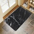 thumbnail image 3 of Transform Your Bathroom with Color&Geometry's 17x30 Black Bath Mat - Quick-Dry Absorbent Non-Slip, 3 of 6