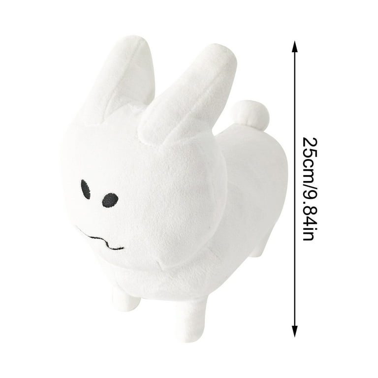 Forsaken Game Adorable White Bunny Plush Toy, Soft Stuffed Animal