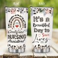thumbnail image 6 of Nurse Mug Tumbler Gifts for Women Nursing Practitioner Nurses Week Day Birthday Graduation Present for Travel Home Office School 20oz Insulated Cup with Lid for Water Iced Tea Coffee, 6 of 6