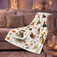 thumbnail image 6 of Autumn Harvest Dog Celebration Farmhouse, Festive Pet Portrait Pattern, Warm Flannel Blanket for Ranch House and Living Room, Dog Lovers Thanksgiving Gift, Pet Lover Home Decor, 6 of 9