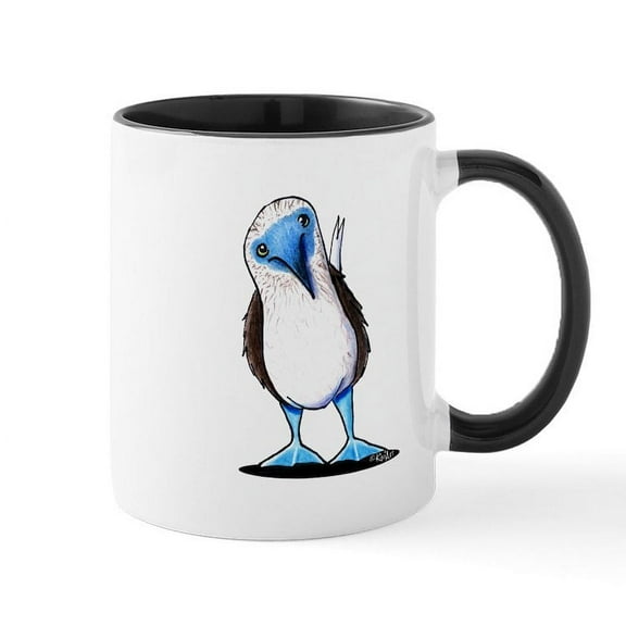 CafePress - Blue Footed Booby Mug - 11 oz Ceramic Mug - Novelty Coffee Tea Cup
