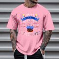 thumbnail image 1 of Tops para hombre, blusas y camisas de cuello redondo y manga corta para hombre, tops casuales de cuello redondo y manga corta con estampados especiales para hombre., 1 of 5