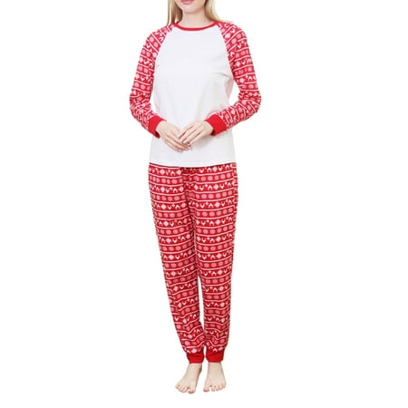 

Yuemengxuan Family Matching Floral Print O-Neck Long Sleeve Tops+ Pyjama Trousers