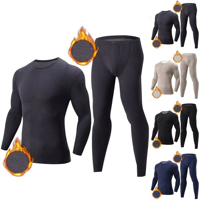 NJDVHB Ensemble de Chandail à Capuchon Chauds pour Hommes, Ensemble de Survêtements pour Hommes, Ensemble de Pyjamas pour Hommes, Tenue de Nuit Décontractée Chaude à Manches Longues et Col Rond, Gris Foncé, TG