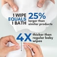 thumbnail image 3 of Nurture Valley Toallitas de baño sin enjuague para adultos Limpieza sin agua con aloe para pieles sensibles Toallita húmeda desechable para baño corporal para adultos para discapacitados postrados en, 3 of 9