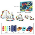 thumbnail image 3 of Juego de rieles para automóviles Montaje de rieles de juguete Juguetes de rieles con ranuras flexibles para niños, niñas y niños Wdftyju Libre de BPA, 3 of 3