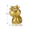 thumbnail image 4 of Decoración creativa de Tauro del zodiaco, accesorios artesanales de animales pequeños de resina, decoración de escritorio, regalo de coche de Año Nuevo, 4 of 7