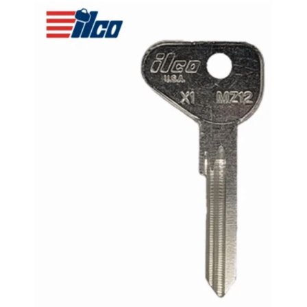 FT6R / X1 / MZ12 Mechanical Key Blank for Fiat Jaguar Triumph Datsun, and more
