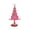 Hot Pink, variant on Lilixerw Christmas Macrame Tree Decoration Cream Knotted Cord Star Beads Wood Slice Base Tabletop Decor for Home Mantel Shelf Holiday Decoration
