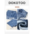 thumbnail image 6 of DOKOTOO Women's Wide Leg Jeans High Waisted Stretchy Straight Leg Denim Pants with Pockets Loose Fit Trendy Jeans for Casual (Sizes 4-18), 6 of 8