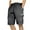 Dark Gray, variant on Erwazi Mens Cargo Sweat Shorts Casual Drawstring Elastic Waist Cotton Athletic Workout Gym Jogger Shorts with Multi Pockets