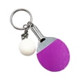 thumbnail image 3 of KLKCMS Sports Themes Table Tennis Keychain Backpack Pendant Fashion Exquisite Key Metal Violet, 3 of 9