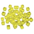 thumbnail image 4 of KLKCMS 100PCS/Lot 6 Sided Portable Drinking 10MM Acrylic Board Game Cubes Digital s Yellow, 4 of 7