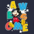 thumbnail image 2 of Toddler's Mickey & Friends Awesome Mickey  Graphic Tee Navy Blue 2T, 2 of 3